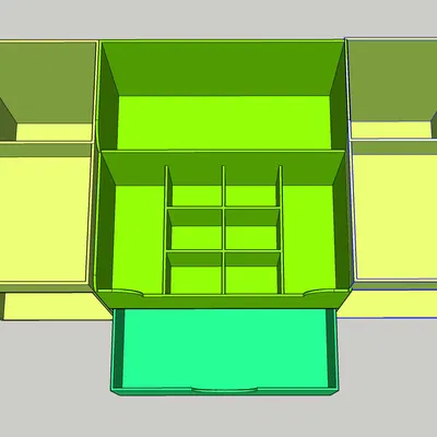 Tổ Chức Đồ Trang Điểm GT92 Với Ngăn Kéo