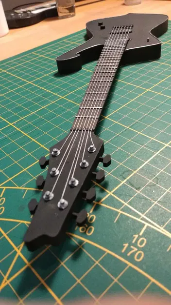 Mô hình guitar mini Ibanez Iceman 7 dây 35 cm - Image 2