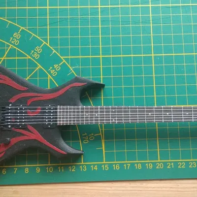 Mô hình guitar mini Bc Rich Warlock phong cách địa ngục