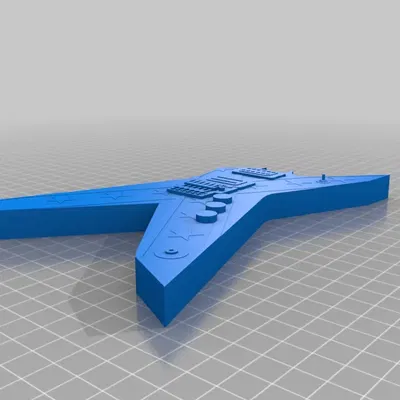 Mô hình guitar mini Dean Rebel phong cách heavy metal