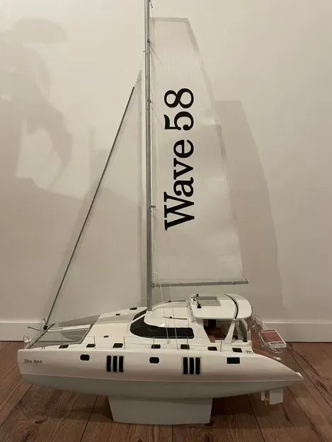 Mô hình thuyền buồm điều khiển từ xa catamaran Wave 58 "Sta Ana - Image 29