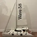 Mô hình thuyền buồm điều khiển từ xa catamaran Wave 58 "Sta Ana - Thumbnail 29