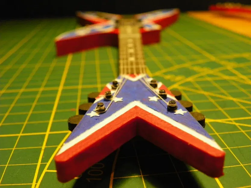 Mô hình guitar mini Dean Rebel phong cách heavy metal - Image 5