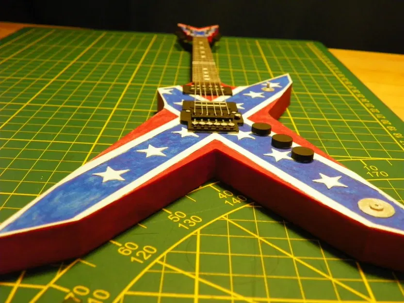 Mô hình guitar mini Dean Rebel phong cách heavy metal - Image 12