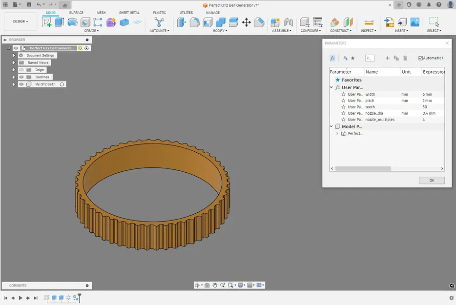Máy phát đai GT2 tối ưu hóa cho Fusion 360 - Image 7