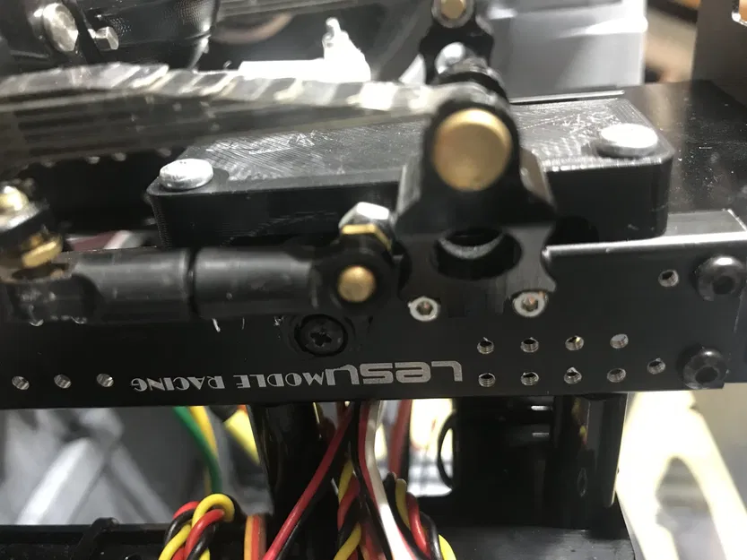 Giá đỡ servo lái và chuyển số cho xe tải RC 1/14 - Image 2