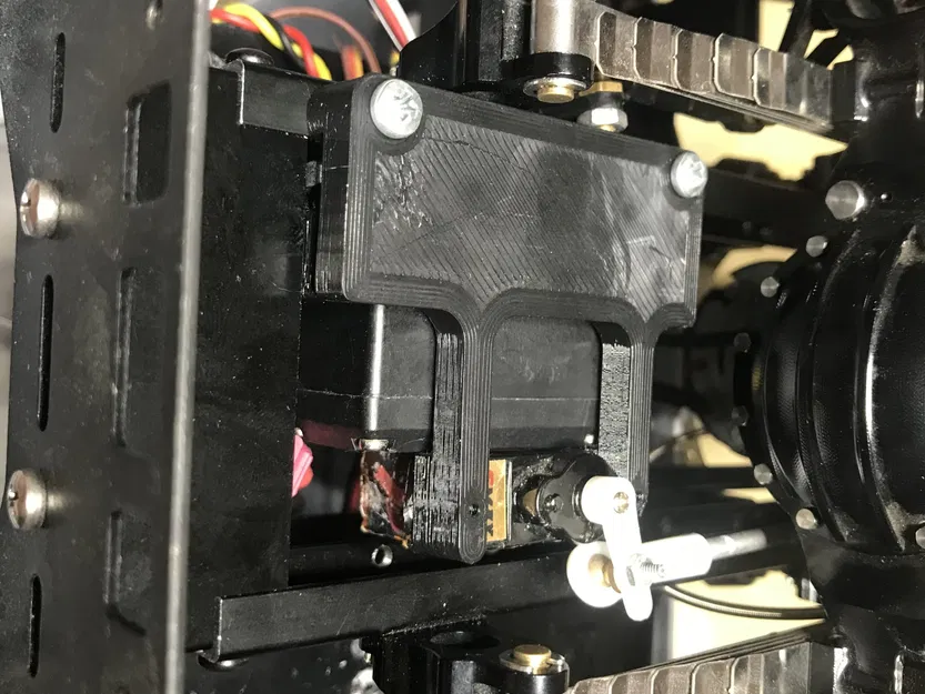 Giá đỡ servo lái và chuyển số cho xe tải RC 1/14 - Image 3