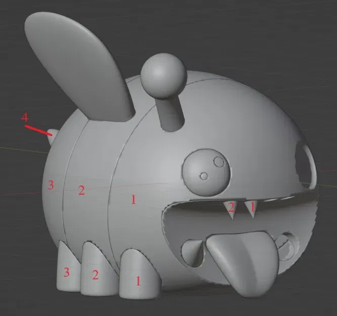 Con ong dễ thương treo trang trí Thicc bee split - Image 2