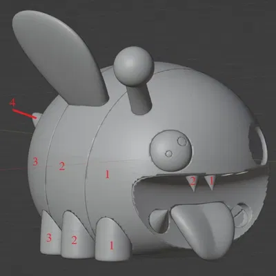 Con ong dễ thương treo trang trí Thicc bee split