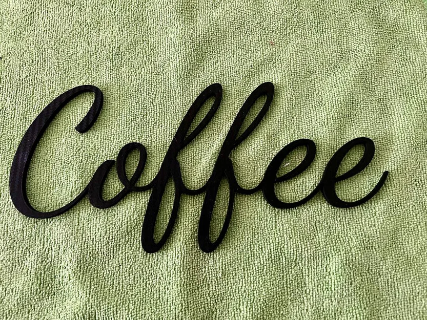 Chữ viết Coffee để trang trí tủ lạnh - Image 1