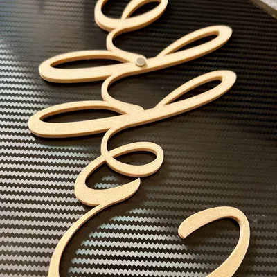 Chữ viết Coffee để trang trí tủ lạnh