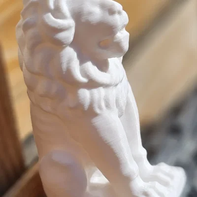 Sư tử ngồi được tạo ra từ photogrammetry