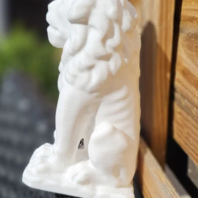 Sư tử ngồi được tạo ra từ photogrammetry