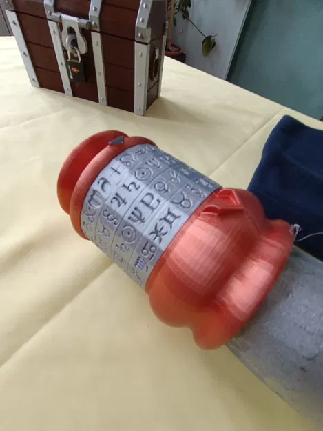 Ống cuộn khóa mã biểu tượng với 4 ký hiệu - Image 1