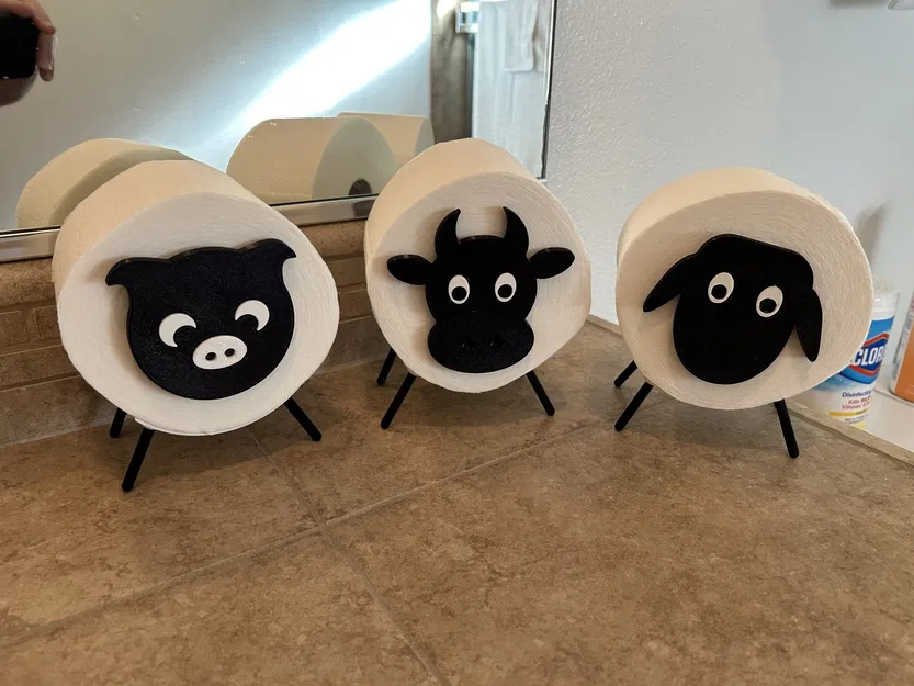 Cuộn giấy vệ sinh hình heo in dễ dàng - Image 1