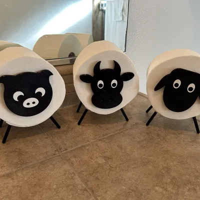 Cuộn giấy vệ sinh hình heo in dễ dàng