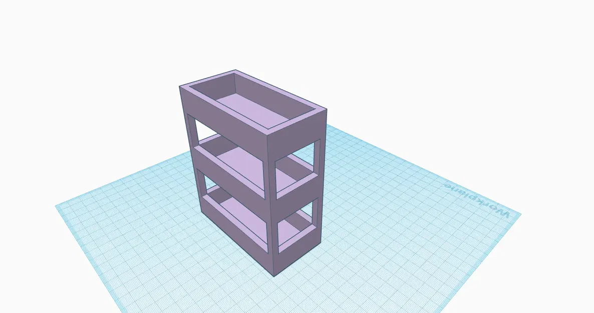 Giá đỡ dụng cụ trang điểm và văn phòng phẩm 3 trang - Image 1