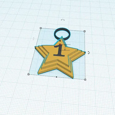 Móc khóa phong cách chiến thắng