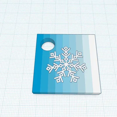 Móc khóa phong cách mùa đông và tuyết