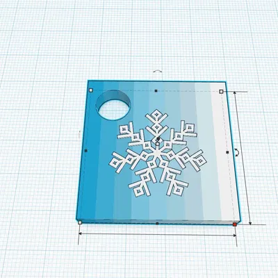 Móc khóa phong cách mùa đông và tuyết