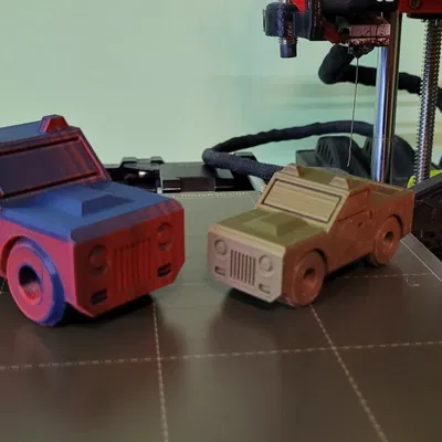 Xe tải đồ chơi in tại chỗ dễ in