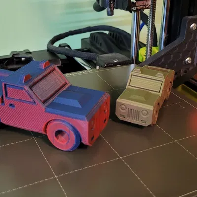 Xe tải đồ chơi in tại chỗ dễ in