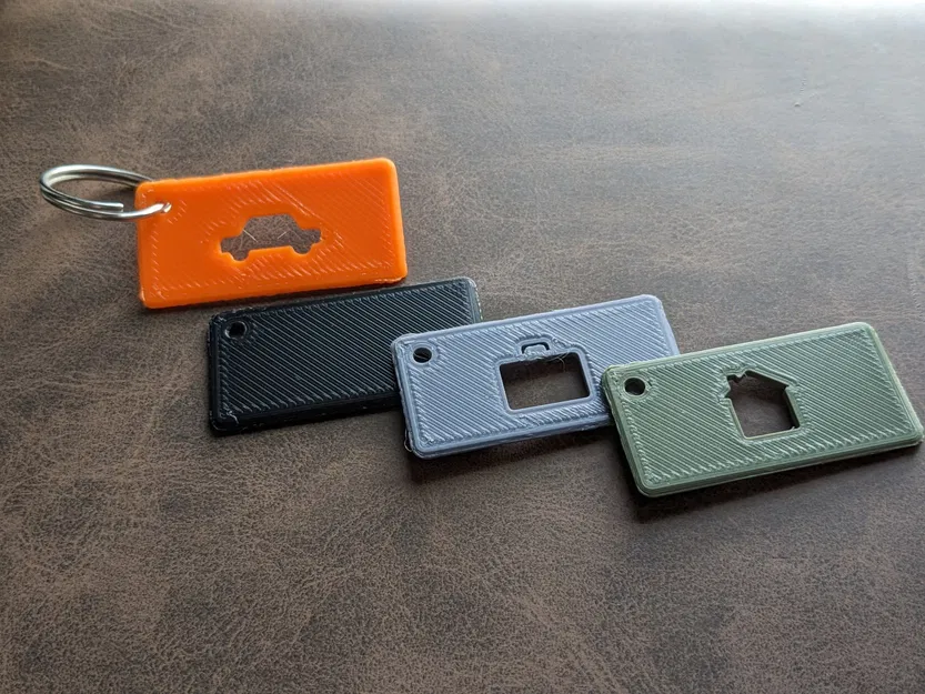 Thẻ chìa khóa đơn giản cho nhà, xe và công việc - Image 1