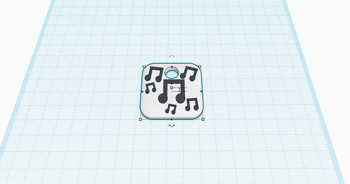 Móc khóa âm nhạc hình nốt nhạc - Image 2