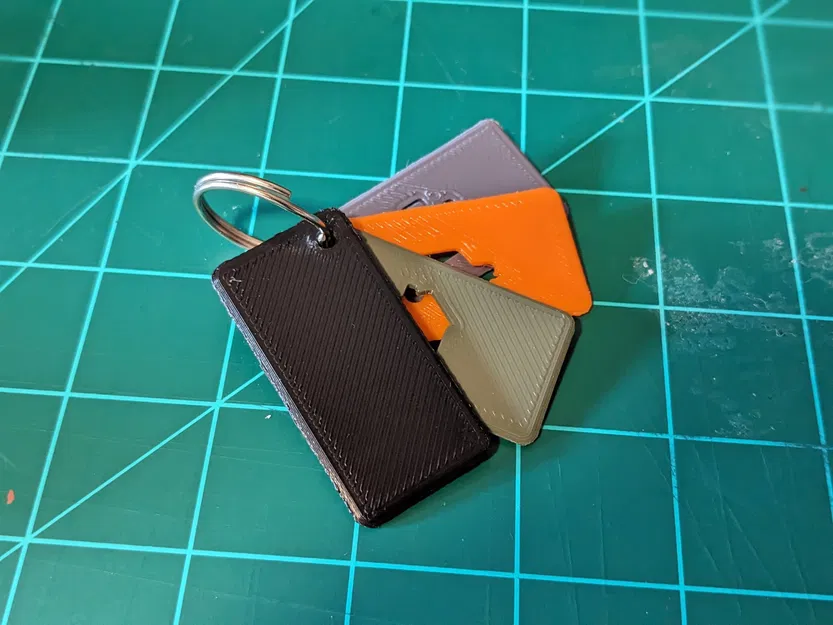 Thẻ chìa khóa đơn giản cho nhà, xe và công việc - Image 2