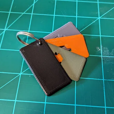 Thẻ chìa khóa đơn giản cho nhà, xe và công việc