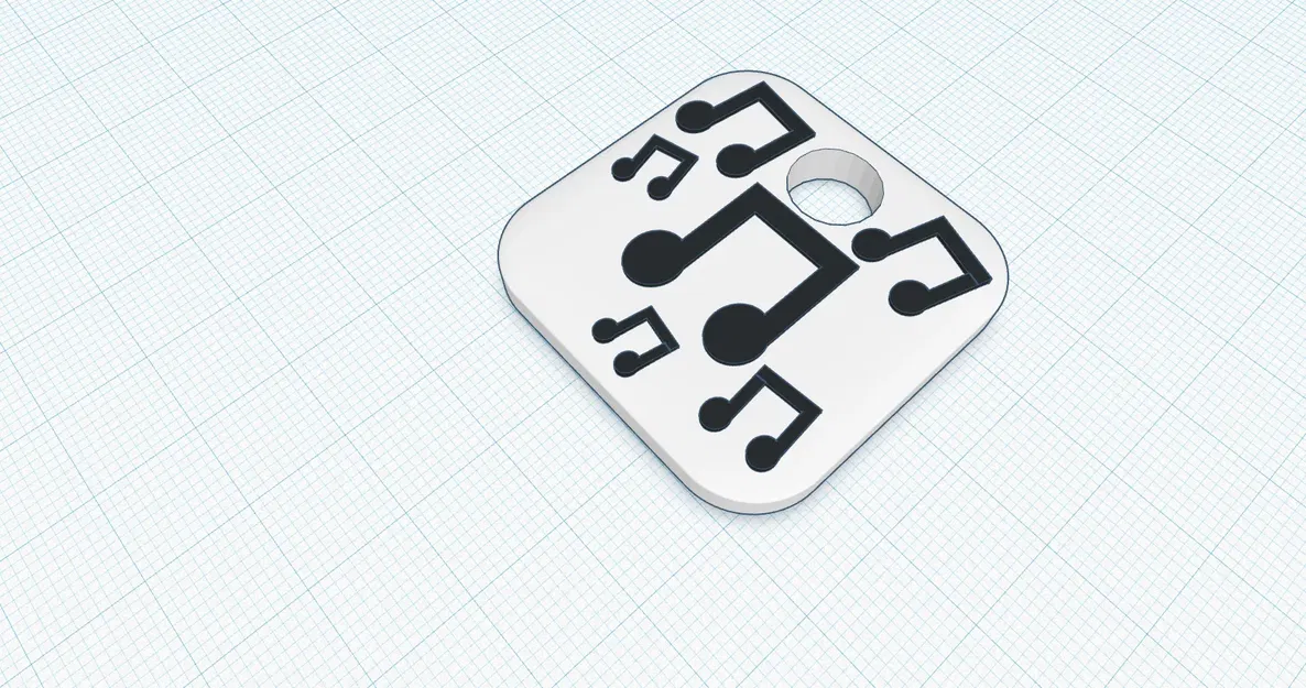 Móc khóa âm nhạc hình nốt nhạc - Image 4