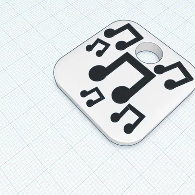 Móc khóa âm nhạc hình nốt nhạc