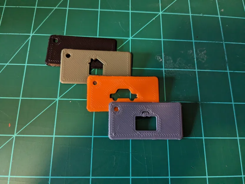 Thẻ chìa khóa đơn giản cho nhà, xe và công việc - Image 3