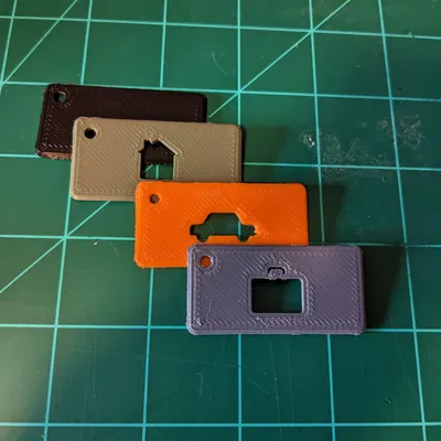 Thẻ chìa khóa đơn giản cho nhà, xe và công việc