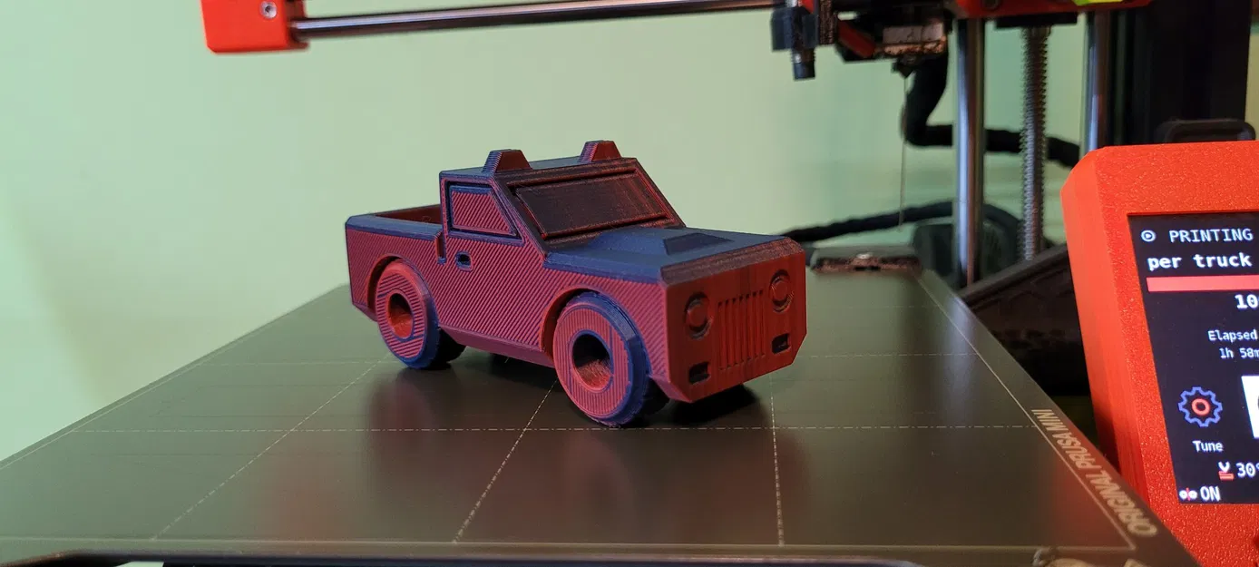 Xe tải đồ chơi in tại chỗ dễ in - Image 5