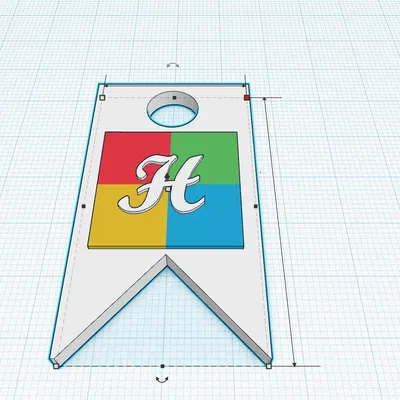 Móc khóa cờ trường Hogwarts trong Harry Potter