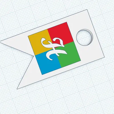 Móc khóa cờ trường Hogwarts trong Harry Potter