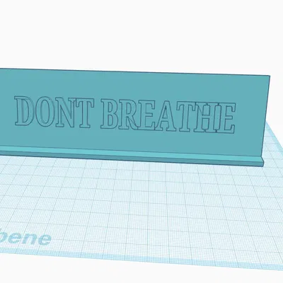 Mô hình nghệ thuật DONT BREATHE với thiết kế độc đáo