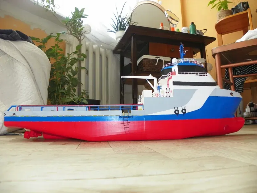 Mô hình tàu PSV Offshore Vessel tỉ lệ 1:100 - Image 3