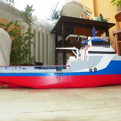 Mô hình tàu PSV Offshore Vessel tỉ lệ 1:100