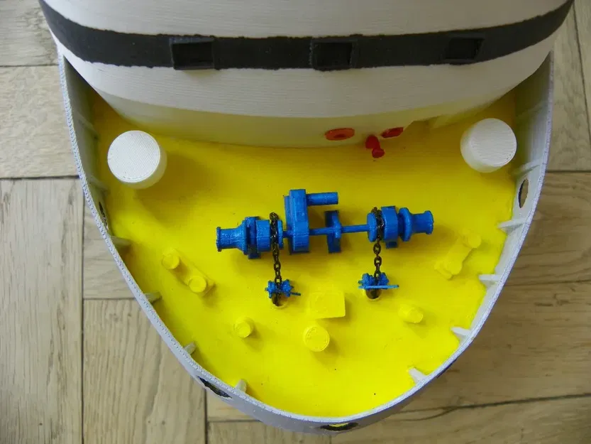 Mô hình tàu PSV Offshore Vessel tỉ lệ 1:100 - Image 4