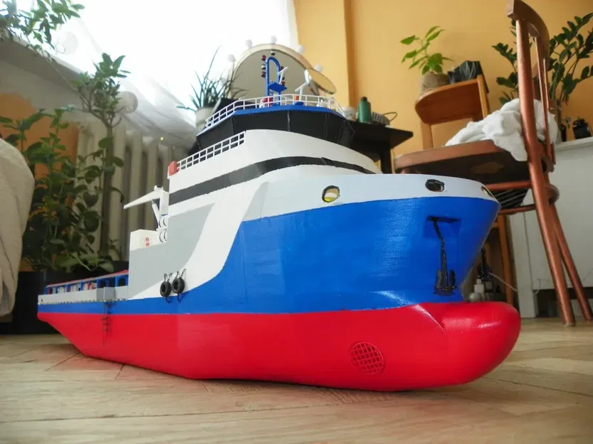 Mô hình tàu PSV Offshore Vessel tỉ lệ 1:100 - Image 5