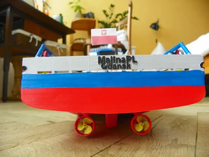 Mô hình tàu PSV Offshore Vessel tỉ lệ 1:100 - Image 7