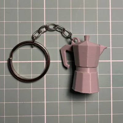 Móc khóa máy pha cà phê kiểu Ý dễ thương