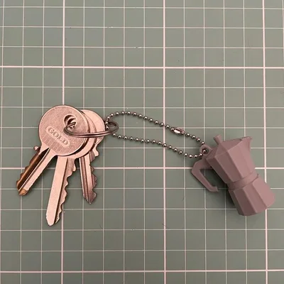 Móc khóa máy pha cà phê kiểu Ý dễ thương