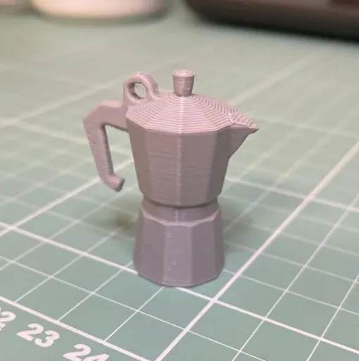 Móc khóa máy pha cà phê kiểu Ý dễ thương - Image 3