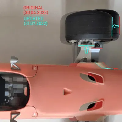 Mô hình xe đua SCARBO SVF1 với cửa và động cơ hoạt động