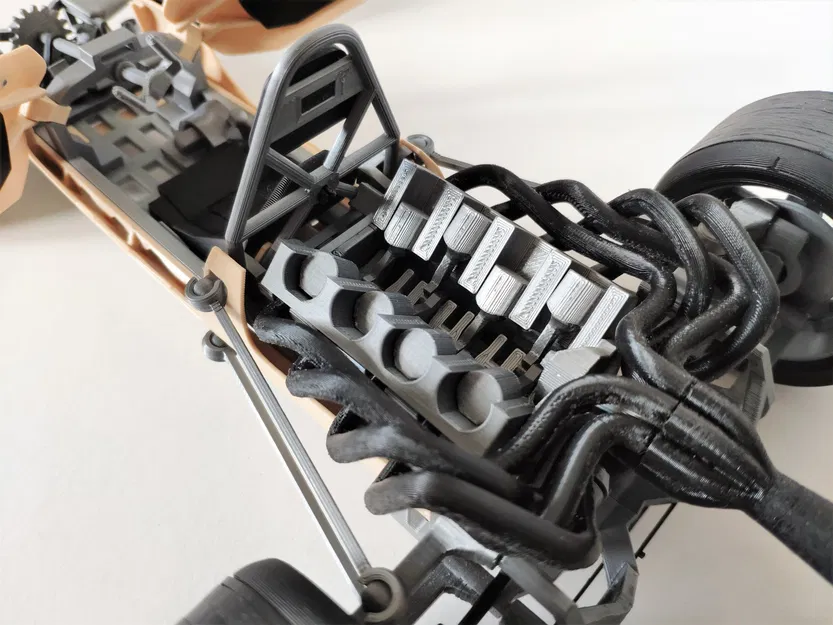 Mô hình xe đua SCARBO SVF1 với cửa và động cơ hoạt động - Image 8