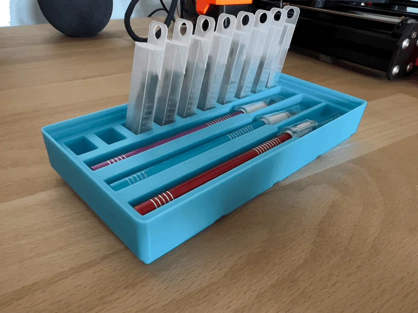 Bộ đựng Skalpel cho 3 lưỡi dao cắt Gridfinity - Image 2