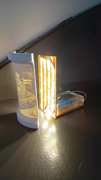 Giá đỡ LED đơn giản cho lithophane kỷ niệm người đã mất - Image 4